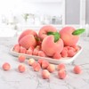 LUEYAO Artificial Peach, Simulation Pink Fake Fruit Mini Lifelike Peach