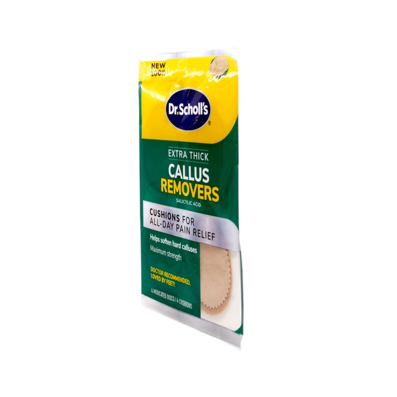 Dr. Scholl's Extra Thick Callus Removers 4 Cushions ea.(Packs of