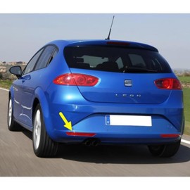 Twowinds - Rear Bumper Reflector 1P0945105D Compatible with Seat Leon 1P (2009-2012) - Reflector Left Side Rear Bumper - Red