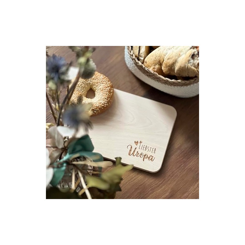 Spruchreif Uropa Breakfast Board with Engraving, Gifts for Great-Grandparents, Gift