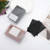 10 Pcs Coffee Bangs Posts, Square Plastic Paste Hair Pads,