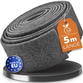 GLANZFAKTOR Sanding Fleece Roll 5 m x 100 mm Grain 800 - Versatile Sanding Fleece Metal, Wood, Varnish, Stainless Steel - Ideal as a Sanding Pad, Sanding Sponge for Professional Applications