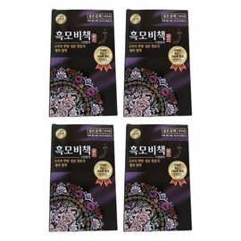 Lien Black Hair Bichak Gold Gray Hair Dye Dark Brown 90g 4pcs - Single / 리엔 흑모비책 골드 새치 염색약 짙은갈색 90g 4개 - 단일