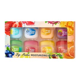 Lip Balm Set - 8pcs Fruit Flavored Lip Balm Multipack
