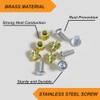 Zuyuee M3 threaded insert, insert nuts and stainless steel screw