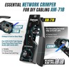 AMPCOM Ethernet Crimping Tool Kit 9-in-1 Pass Through RJ45/RJ11 Network