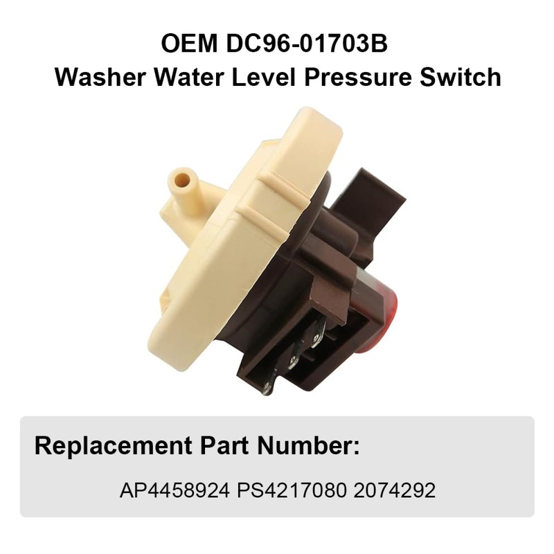 DC96-01703B Washer Pressure Sensor Assembly Water Level Sensor, Compatible with