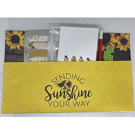 Sunflower Gift Set - Gift for Her | Mom Gift Box | Friendship Gift | Nail Wraps Gift Sets
