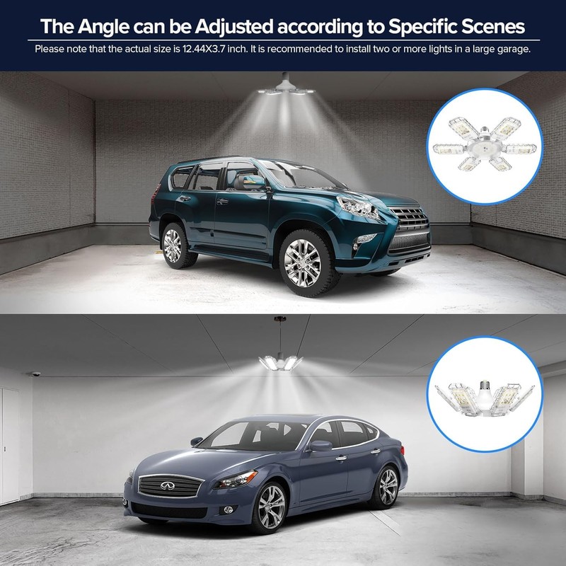 SANSI Garage Lights, 600W Equiv.Garage Lighting Ceiling LED，60W Super Bright