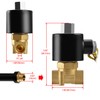 Heschen Brass Electric Solenoid Valve 2W-040-10K PT3/8'' DC12V Direct Actuation