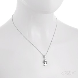 fish Kinderkette Mädchen Silberkette Sterling-Silber 925 Anhänger Schutzengel längen-verstellbar Geschenkverpackung Taufe Geschenk