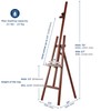 VISWIN Wooden Art Easel for Painting, Adjustable & Foldable Beech