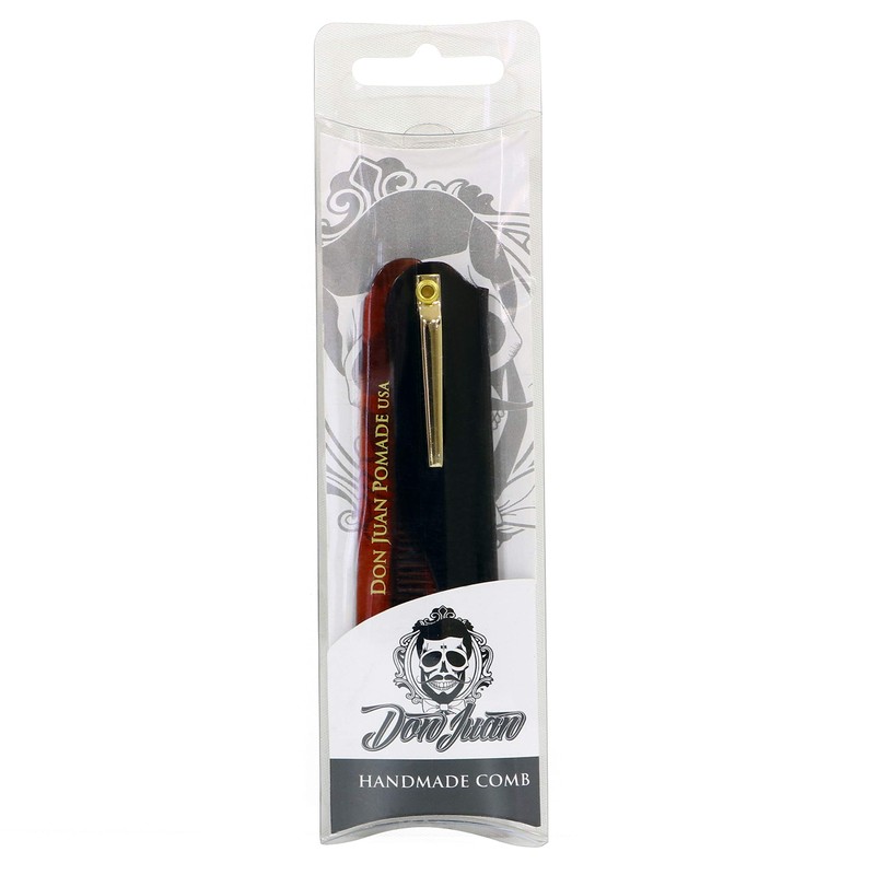 Don Juan Tortoise Folding Pocket Comb