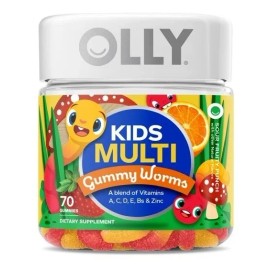 OLLY Kids Multivitamin Gomitas Supplement Vitaminas a, C, D y Zinc, Ponche de Fruta Agria, 70 Uds