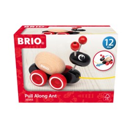 BRIO 30348 Pull-Along Ant, Pull-Along Toy for Children from 12 Months, Toy from 1 Year