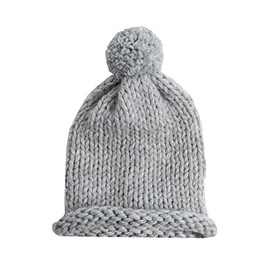 Wool Couture Beginner Basics Pom-Pom Hat Knitting Kit – Includes 100g Ball of Beautifully Basic Chunky Yarn, Knitting Needles, Pattern, Knitting Manual, and Tapestry Needle