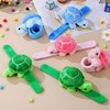 Gadpiparty 6 Pieces Turtle Slap Bracelet Plush Hug Animal Slap
