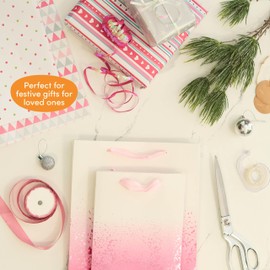 THE TWIDDLERS - 8 Bunte Geschenktüten mit Schleifenhenkel für Weihnachten, Geburtstagsgeschenke, alle Gelegenheiten - 18cm x 23cm & 32cm x 26 cm, Geschenktüten