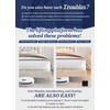 Adjustable Bed Risers 3.6&5.3 Inch, 4000 lbs, 4 Middle Pack