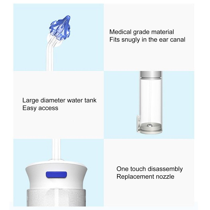 Portable Electric Ear Washer Adjustable Ear Cleaner Electric Ear Cleaning