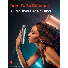 SYLPH Mini High-Speed Hair Dryer, 110,000 RPM Fast Drying Portable Blow Dryer, 0.55lb Ultra-Lightweight, 200M Negative Ions & Smart Temp Control, Luxury Travel Hairdryer for Home, Gym & Hotel