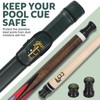 LING LI TE LLT 58-Inch 2-Piece Maple Pool Cue, 18oz-21oz