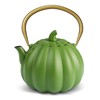VICSKY Pumpkin Cast Iron Teapot (40 oz/1200 ml), Cute Natural