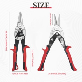 HOUSERAN Metal Cutting Scissors, Metal Cutting Shears, Universal Scissors, Aviation Snips, Powerful All-Purpose Metal Shears, Sheet Metal Scissors, Powerful Scissors, Cutting Tool, Dismantling Coarse