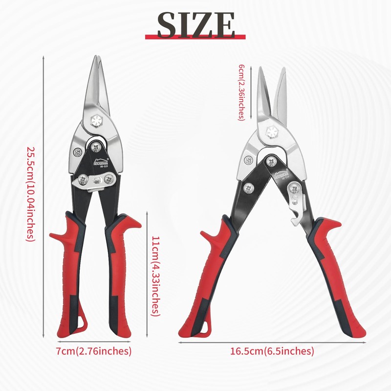 HOUSERAN Metal Cutting Scissors, Metal Cutting Shears, Universal Scissors, Aviation
