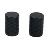 Black Metal Valve Caps Wheel Tyre Dust Cap Air Stem