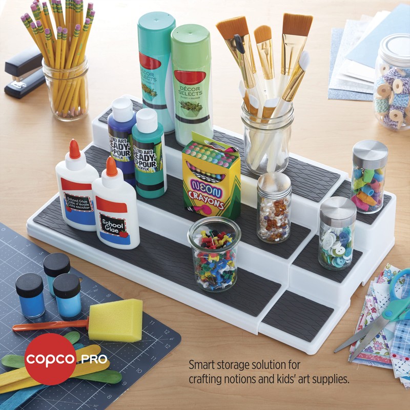 Copco Pro Expandable 3-Tier Cabinet Organizer - Adjustable Deep Shelf
