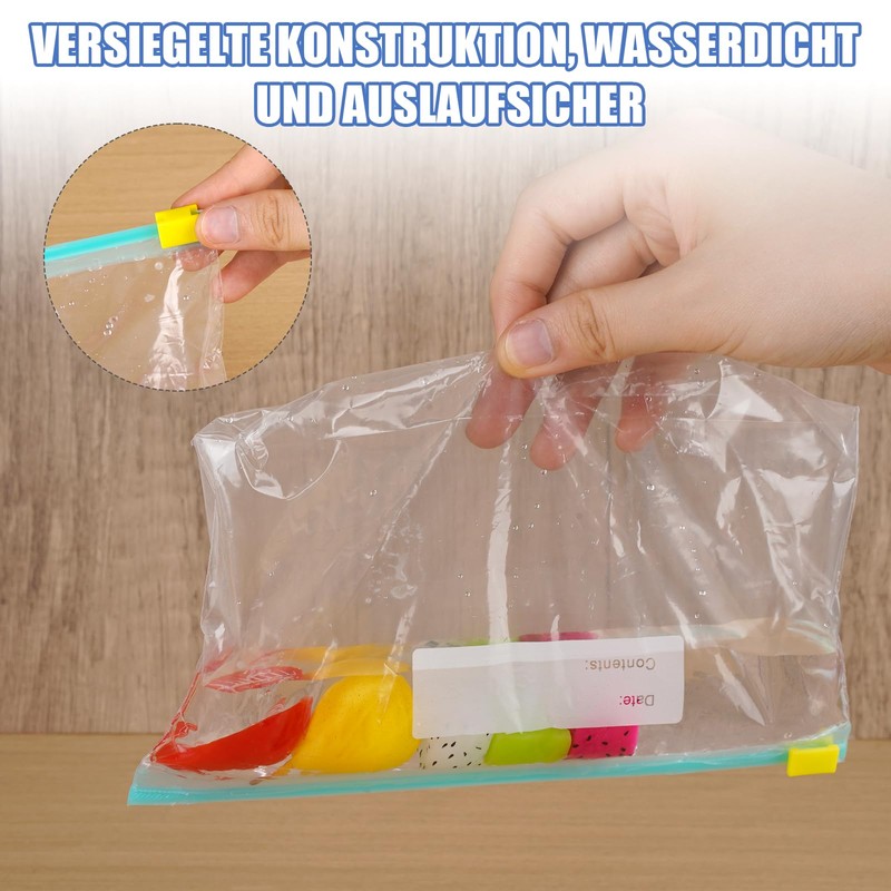 Qiimenguer Pack of 45 Freezer Bags Zipper Reusable Large Resealable