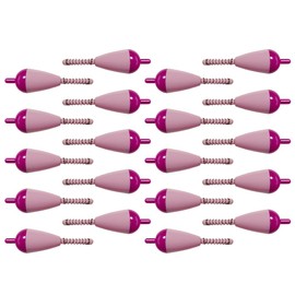 20 Pack Fishing Float Bobbers, Plastic Slip Fishing Bobbers Spring Fishing Accessories for Crappie Walleyes Fishing, Dark Purple/Light Purple