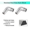 Walkinginrain 304 Stainless Steel Hose Barb 90 Degree Elbow 5/8"