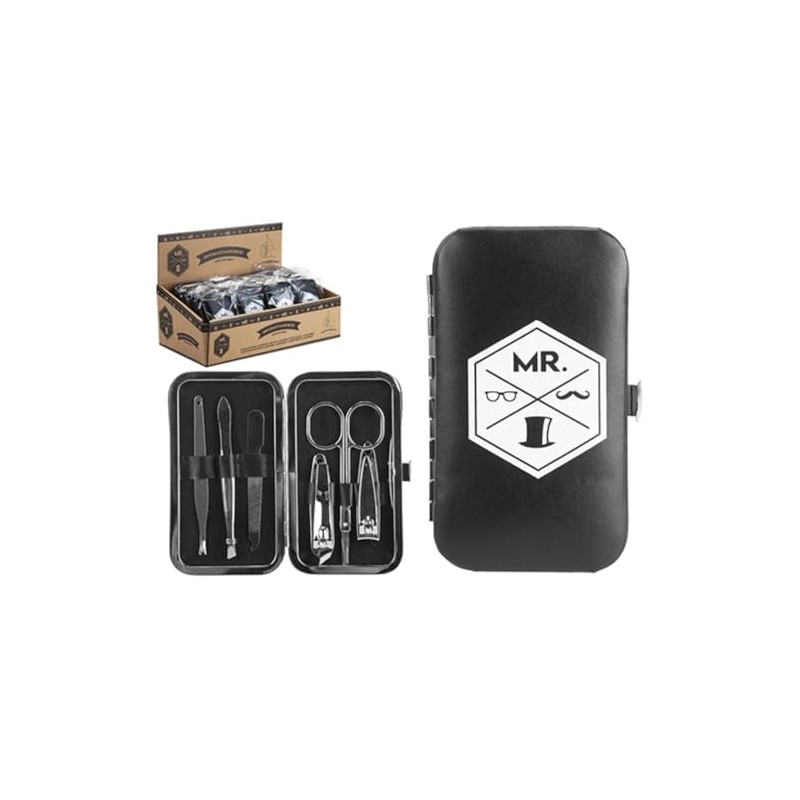 Sleek Mr. Stainless Steel Mens Manicure Kit - High Quality