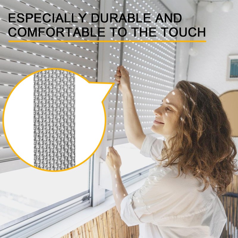 NICEIN Grey Roller Shutter Strap Set, Accessories for Roller Shutters,