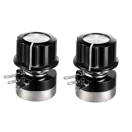 2 Pieces RV24YN20S B503 50K Ohm Variable Resistors Single Turn Rotary Carbon Film Potentiometer w Knob