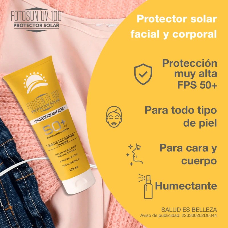 Fotosun 100 Protector Solar Facial Corporal Spf Kit