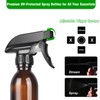4oz Amber Glass Spray Bottles (2 Pack) - Refillable with