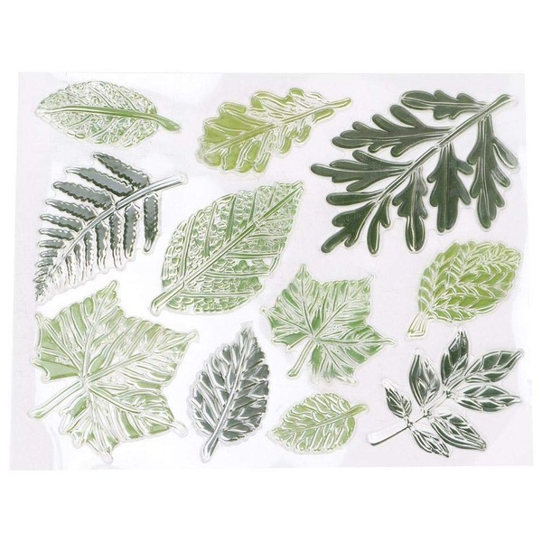 Clear Stamps DIY Account Scrapbook Transparent Green Leaf Theme Versatile