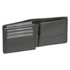 LEAS Men's Wallet Extra Thin with RFID Protection and Flap,