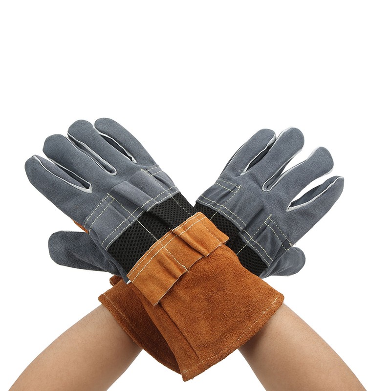 1 Pair Heat Resistant Gloves Separate Fingers Hot Proof Mitts