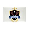 CafePress Lacrosse Shield Magnets Rectangle Magnet, 2"x3" Refrigerator Magnet (10