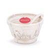 DEMDACO Christmas Journey White 3.5 x 6 Inch Earthenware Festive