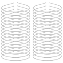 Lawie 30 Pack 3mm Blank Silver Thin Metal Headbands - Plain Hard Skinny Tiara Crown Frame Base Wire Hair Bands for DIY Crafting Hair Accessories Bendable No Teeth Hair Hoops Head Clasps for Women Men
