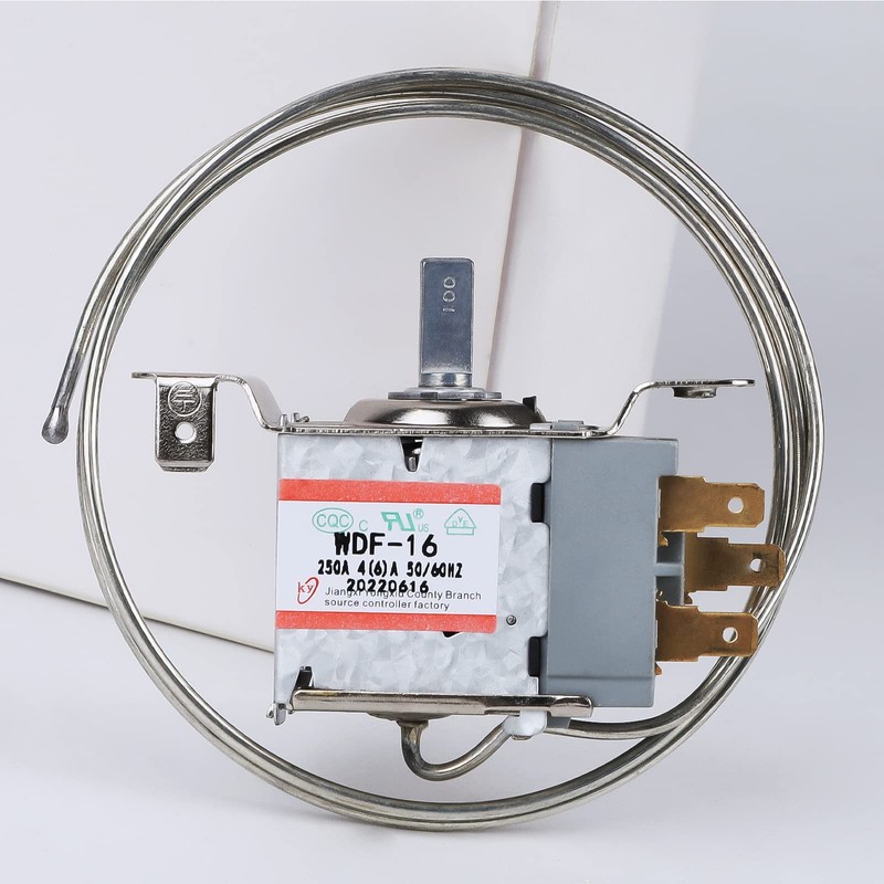Mini Fridge Thermostat, 3 Pin WDF-16 Universal Freezer Refrigerator Thermostat