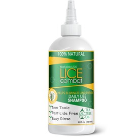 Lice Shampoo | Helps Eliminate Lice, Super Lice & Nits | Repels & Prevents | Pesticide Free | 100% Natural | Tea Tree + Coconut Oil | Best Value | Smells Great.