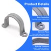 BENLIUDH 1-1/2 Inch PVC Pipe Strap, 2-Holes Conduit Pipe Clamps