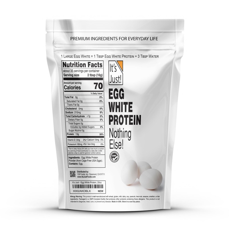 It's Just! - Egg White Protein Powder, Dried Egg Whites