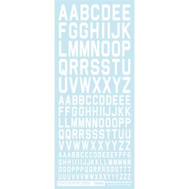Pooze Modeling Works Beltex Numbering Decal Neo 2 White Decal for Plastic Model VNC-03W
